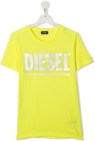 Thumbnail for your product : Diesel TEEN metallic logo print T-shirt
