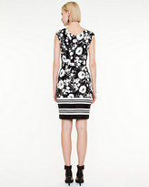 Thumbnail for your product : Le Château Ponte Print Fitted Dress