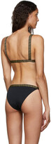 Thumbnail for your product : Versace Underwear Black Greek Key Bikini Top