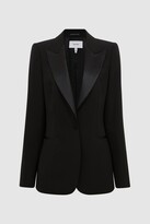 Thumbnail for your product : Reiss Tailored Fit Wool Blend Tuxedo Blazer