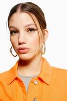 Thumbnail for your product : Topshop Womens Orange Fitted Denim Jacket - Orange