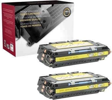Ninestar Corporation 2 Pack Compatible Yellow Toner Cartridge For HP Q2682A (311A) For Use With HP Color LaserJet 3700 Series