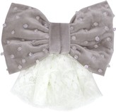 Thumbnail for your product : ANOUKI Velvet Effect Bow W/ Lace & Crystals