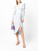 Thumbnail for your product : Keepsake Polka Dot-Print Ruched Midi Dress