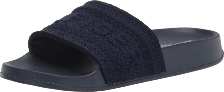 Tommy Hilfiger Women's Black Slide Sandals | ShopStyle