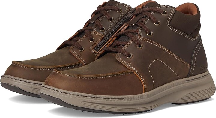 Clarks Craftwell Mid Men's Boots Beeswax Leather : 12 D - Medium