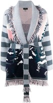 Thumbnail for your product : Alanui Landscape Pattern Knitted Cardigan