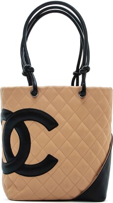 Chanel Pre Owned 2004-2005 Cambon diamond-quilted tote bag - ShopStyle