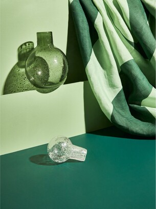 Misette Bubble Glass Decanter, Tourmaline Green