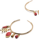 Thumbnail for your product : Isabel Marant Charm-Detail Hoop Earrings