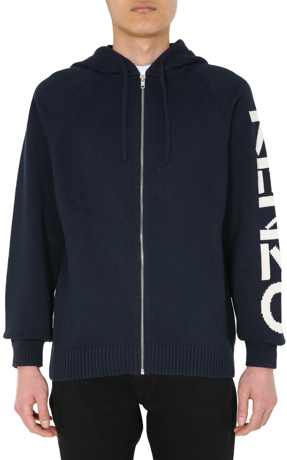 kenzo zipped cardigan