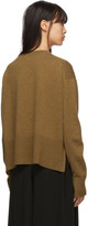 Thumbnail for your product : Studio Nicholson Brown Cashmere Crewneck Sweater