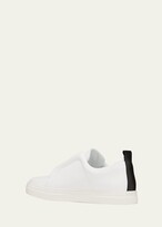 Thumbnail for your product : Pierre Hardy Laceless Leather Low-Top Sneakers