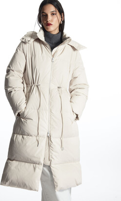 COS Hooded Recycled Down Puffer Coat - ShopStyle