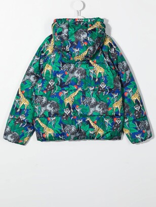 Kenzo Kids Botanical-Print Hooded Jacket