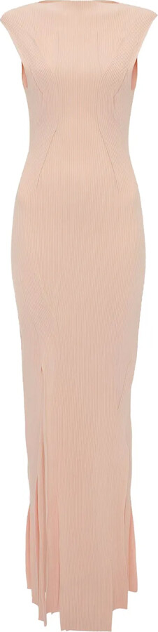 Victoria Beckham Pleat-Detailing Sleeveless Maxi Dress