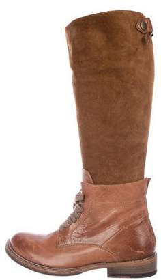 Brunello Cucinelli Leather Knee-High Boots