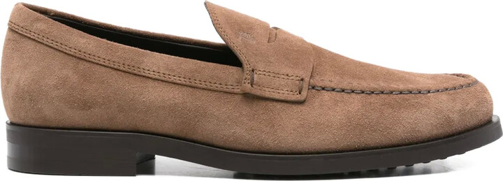 Tod's Penny Suede Loafers