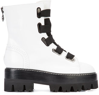 Ellery zipped platform ankle boots - women - Leather/rubber - 9