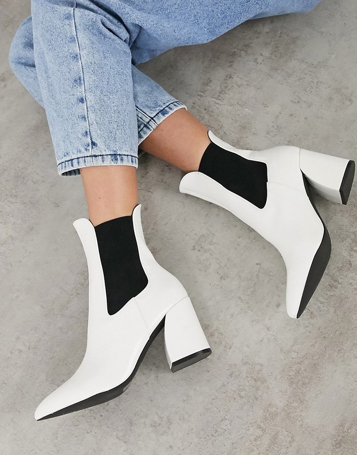 new look high heel ankle boots