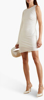 Thumbnail for your product : Halston Kenna one-sleeve ruched jersey mini dress