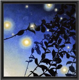 Ready2hangart Fireflies I by Norman Wyatt Jr. - Floater Frame Painting