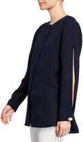 Thumbnail for your product : Lafayette 148 New York Rowan Split-Long-Sleeve Silk Blouse