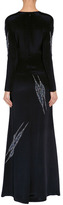 Thumbnail for your product : Emilio Pucci Black Silk Crystal Embellished Evening Gown