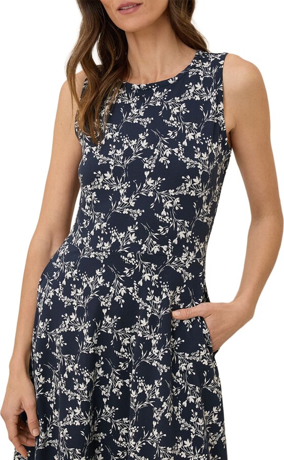 Pact Organic Cotton Fit & Flare Keyhole Back Dress