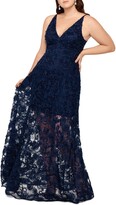 Thumbnail for your product : Xscape Evenings 3D Lace A-Line Gown