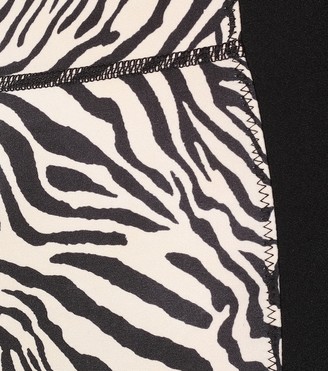 The Upside Spin zebra-print bodysuit