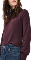 Thumbnail for your product : Topshop Blouson Sleeve Mock Neck Sweater