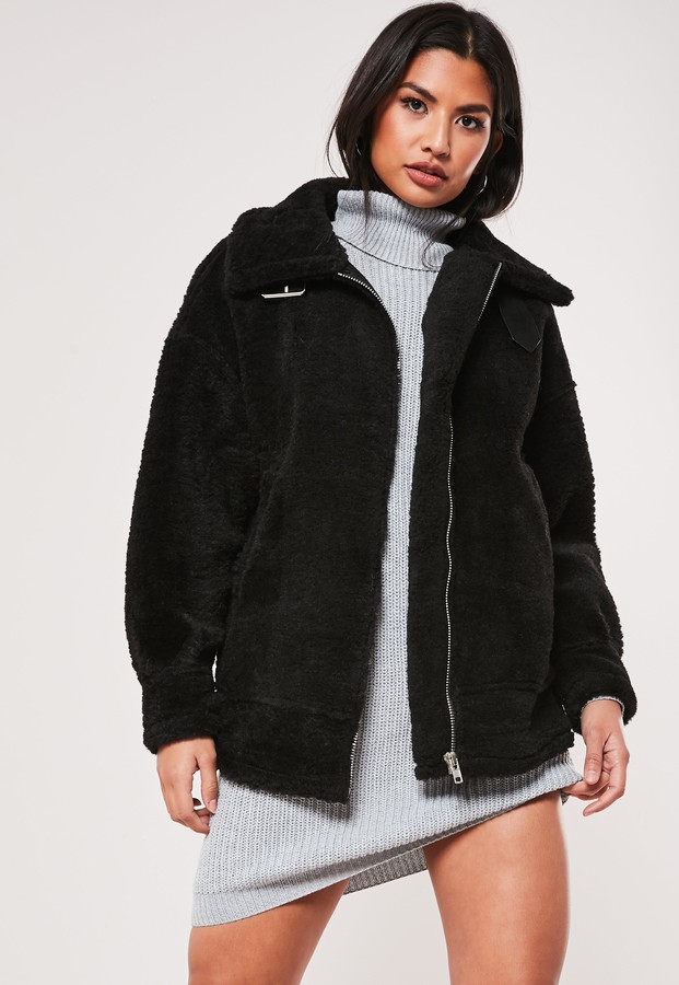 black ultimate oversized puffer jacket