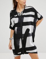 Thumbnail for your product : Religion Grid Print Shirt Dress