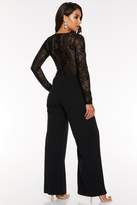 Thumbnail for your product : Quiz Black Lace V Neck Palazzo Jumpsuit