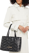 Thumbnail for your product : Love Moschino Logo-print Faux Leather Tote