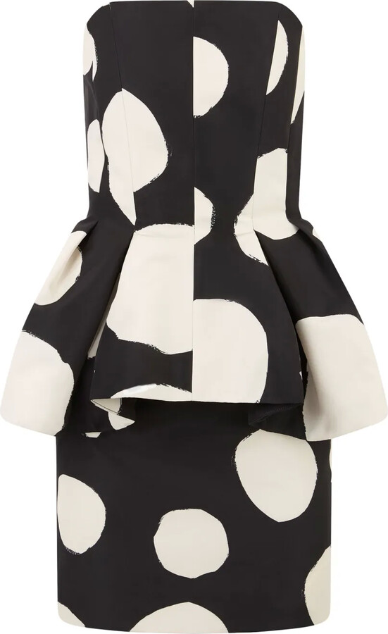 Peplum-Waist Mini Dress