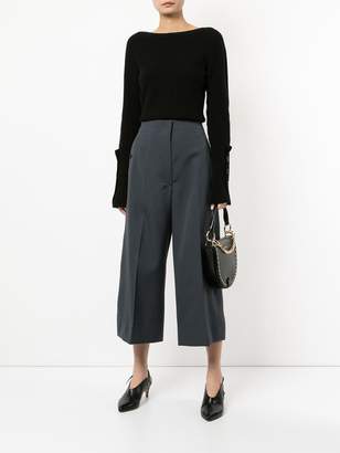 Lemaire wide leg cropped trousers