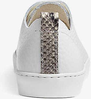 LK Bennett Tulum low-top grainy leather trainers