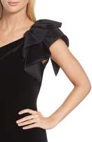Thumbnail for your product : Eliza J One-Shoulder Velvet Sheath Cocktail Dress