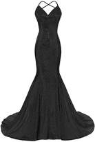 Thumbnail for your product : E|v4 Monalia Women's 201 Sequined Evening Dresses Long Mermaid Prom Party Gowns EV4