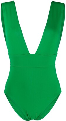 kelly green one piece swimsuit