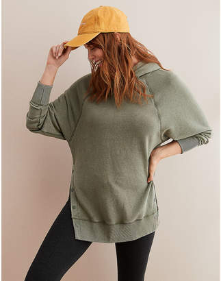 aerie side snap city hoodie