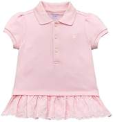 Thumbnail for your product : Ralph Lauren Baby Girls Lace Trim Polo