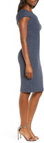 Thumbnail for your product : Vince Camuto Glitter Knit Asymmetrical Neck Cocktail Dress