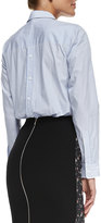 Thumbnail for your product : Victoria Beckham Menswear Striped Button-Back Shirt