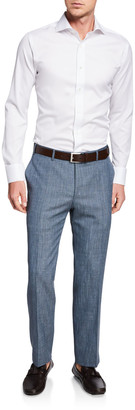 Canali Men's Solid Travel Trousers