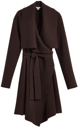 Wool Cashmere Short Wrap Coat