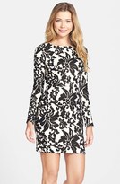 Thumbnail for your product : Cynthia Steffe CeCe by Flocked Ponte Sheath Dress