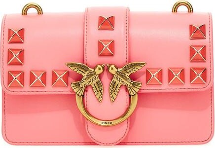Pinko Love One Mini Leather Cross-Body Bag